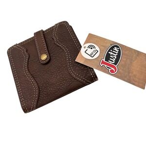 NEW‎ Justin RFID Wallet Mens Brown Leather Western Style Security